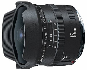 Canon EFレンズ EF15mm F2.8 フィッシュアイ 単焦点レンズ 超広角(中古品)