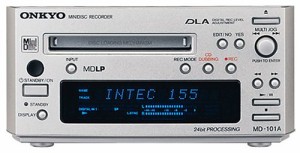 ONKYO INTEC155 MDデッキ シルバー MD-101A(S)(中古品)