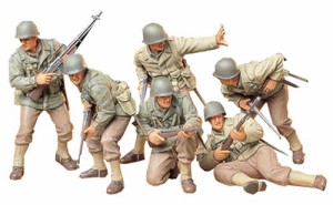 タミヤ 1/35 ミリタリーミニチュアシリーズ アメリカ歩兵 攻撃セット(中古品)