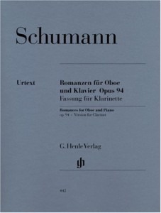 シューマン : 3つのロマンス 作品94 (クラリネット、ピアノ) ヘンレ出版(中古品)