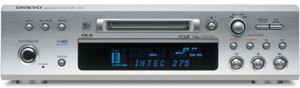 ONKYO INTEC275 MDデッキ Hi-MD対応 シルバー MD-133(S)(中古品)