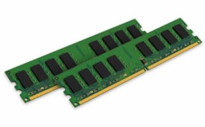  Kingston(キングストン)  永久 デスクトップ用増設メモリ 2GB(1GB×(中古品)