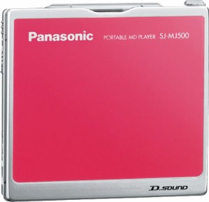 パナソニック ポータブルMDプレーヤー ピンク SJ-MJ500-P(中古品)