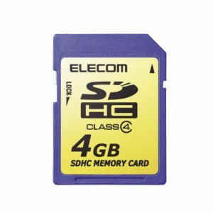 エレコム SDHCカード 4GB Class4 NINTENDO 3DS動作確認済み MF-FSDH04G(中古品)