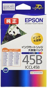 エプソン 純正 インクカートリッジ パンダ ICCL45B カラー4色一体型 大容量(中古品)