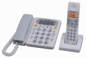 Pioneer デジタルコードレス電話機 子機1台付き TF-VD1100-W(中古品)