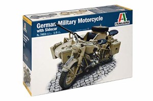 イタレリ 1/9 WW.II ドイツ軍 軍用サイドカー プラモデル IT7403(中古品)