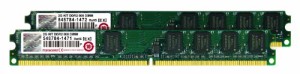 Transcend デスクトップPC用 PC2-6400(DDR2-800) 2GB 240pin DIMM Kit (1GB(中古品)