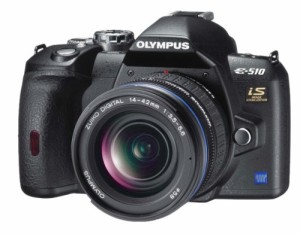 OLYMPUS デジタル一眼レフカメラ E-510ダブルズームキット(中古品)