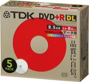 TDK DVD+R 片面2層(8.5GB) 2.4~8倍速 インクジェットプリンタ対応(ホワイト(中古品)