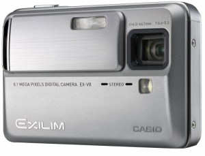 CASIO デジタルカメラ EXILIM (エクシリム) Hi-ZOOM シルバー EX-V8SR(中古品)