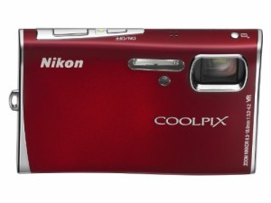 Nikon デジタルカメラ COOLPIX (クールピクス) S51 ワインレッド COOLPIXS5(中古品)