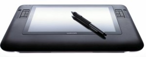 Wacom 液晶タブレット 薄型17mm、12.1インチ液晶 画面にダイレクトに、ペン(中古品)