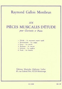 ガロワ=モンブラン : クラリネットのための6つの練習曲 (クラリネット、ピ (中古品)