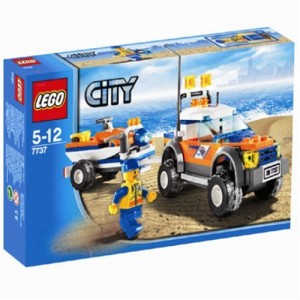 レゴ (LEGO) シティ 4WDトラックとジェットスクーター  7737(中古品)