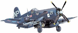 ハセガワ 1/48 アメリカ海軍/海兵隊 夜間戦闘機 F4U-5N コルセア プラモデ (中古品)