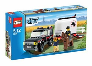 レゴ (LEGO) シティ レゴ (LEGO)の町 ホーストレーラー付きの4WD  7635(中古品)