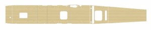 ハセガワ 1/350 日本海軍 航空母艦 赤城用 木製甲板 プラモデル用パーツ QG(中古品)