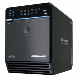 Corega 4BAY RAID eSATA/USB2.0 SATA3.5インチHDDケース CG-HDC4EU3500(中古品)