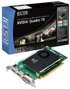 ELSA ワークステーション向けグラフィックスボード NVIDIA QuadroFX580 EQF(中古品)