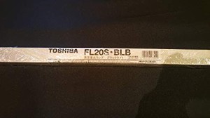 東芝 20形スタータ形 ブラックライト直管蛍光灯 1本入  FL20SBLB(中古品)