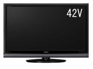 日立 42V型地上･BS･110度CSデジタルフルハイビジョン液晶テレビ(250GB HDD (中古品)