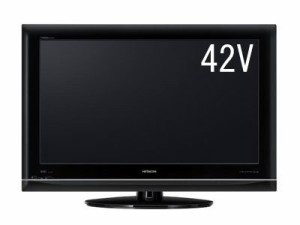 日立 42V型地上･BS･110度CSデジタルハイビジョンプラズマテレビ(250GB HDD (中古品)