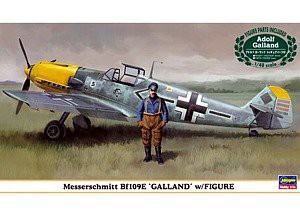 ハセガワ 1/48 メッサーシュミットBf109E ガーランド w/フィギュア 09879(中古品)