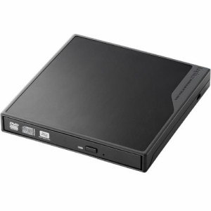Logitec ポータブルDVDドライブ スーパーマルチ USB2.0 ブラック LDR-PME8U(中古品)
