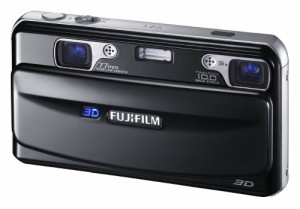 FUJIFILM 3Dカメラ FinePix REAL ブラック F FX-3D W1(中古品)