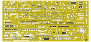 ハセガワ 1/350 日本海軍 軽巡 阿賀野型 ディテールアップ エッチングパー (中古品)