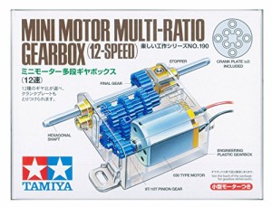 タミヤ 楽しい工作シリーズ No.190 ミニモーターマルチギヤボックス 12速 7(中古品)