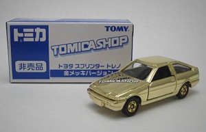 TOMYトミカ トミカショップ限定 トヨタ スプリンタートレノ　金メッキバ (中古品)