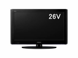 日立 26V型地上・BS・110度CSデジタルハイビジョンLED液晶テレビ　ブラックWo(中古品)