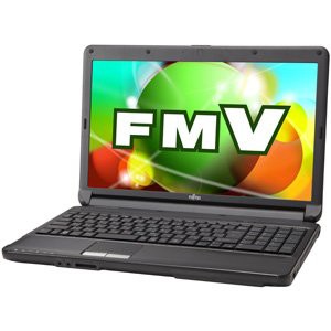 富士通 ノートパソコン LIFEBOOK AH530/3A(シャイニーブラック) FMV-A533AB(中古品)