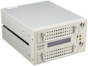 Accordance 2bays SATA to SATA LCD付内蔵型ミラーユニット メタルTRAY白 A(中古品)