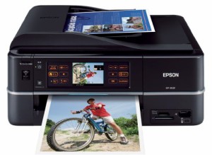 EPSON Colorio インクジェット複合機 EP-903F 有線・無線LAN標準搭載 カン (中古品)