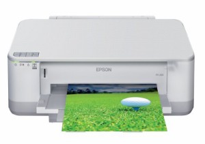 EPSON Colorio インクジェットプリンター PX-203 有線・無線LAN標準搭載 前(中古品)