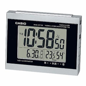 CASIO(カシオ) 置き時計・掛け時計 シルバー 9.1×11.7×6.8cm(中古品)