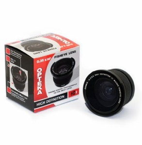 Opteka .35?X hd2超広角パノラママクロ魚眼レンズレンズfor Panasonic Lumi(中古品)