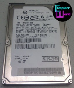 日立HTS542525K9SA00 5K250-250 250GB SATA ノートパソコン Hdd(中古品)