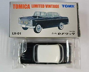 トミカリミテッド　LV−01ｃ　日産セドリック　黒（白屋根）(中古品)