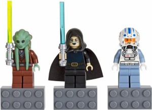 LEGO STAR WARS Magnet Set : Kit Fisto Bariss Offee and Captain Jag ／ (中古品)