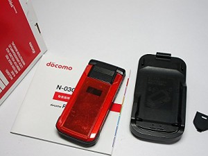 docomo PRIME series N-03C レッド 白ロム(中古品)