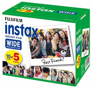 FUJIFILM インスタントカメラ ワイド用フィルム 50枚入 INSTAX WIDE K R 5(中古品)