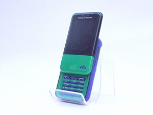 SONY Xmini (W65S) グリーン×ブルー 携帯電話 白ロム au(中古品)