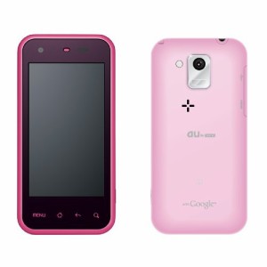 au スマートフォン IS05 ピンク SHARP Android2.2搭載 白ロム 携帯電話本体(中古品)