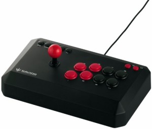 iBUFFALO USBアーケードスティック PC/PS3対応 13ボタン ブラック BSGPAC02(中古品)