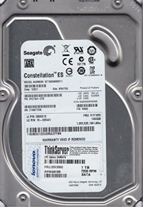 Seagate 3.5インチ内蔵HDD SATA 6Gb/s 1TB 64MB 7200rpm ST1000NM0011(中古品)