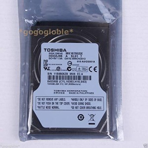 [TOSHIBA] 東芝 2.5インチ ハードディスク HDD SATA 5400回転 160GB MK1676(中古品)